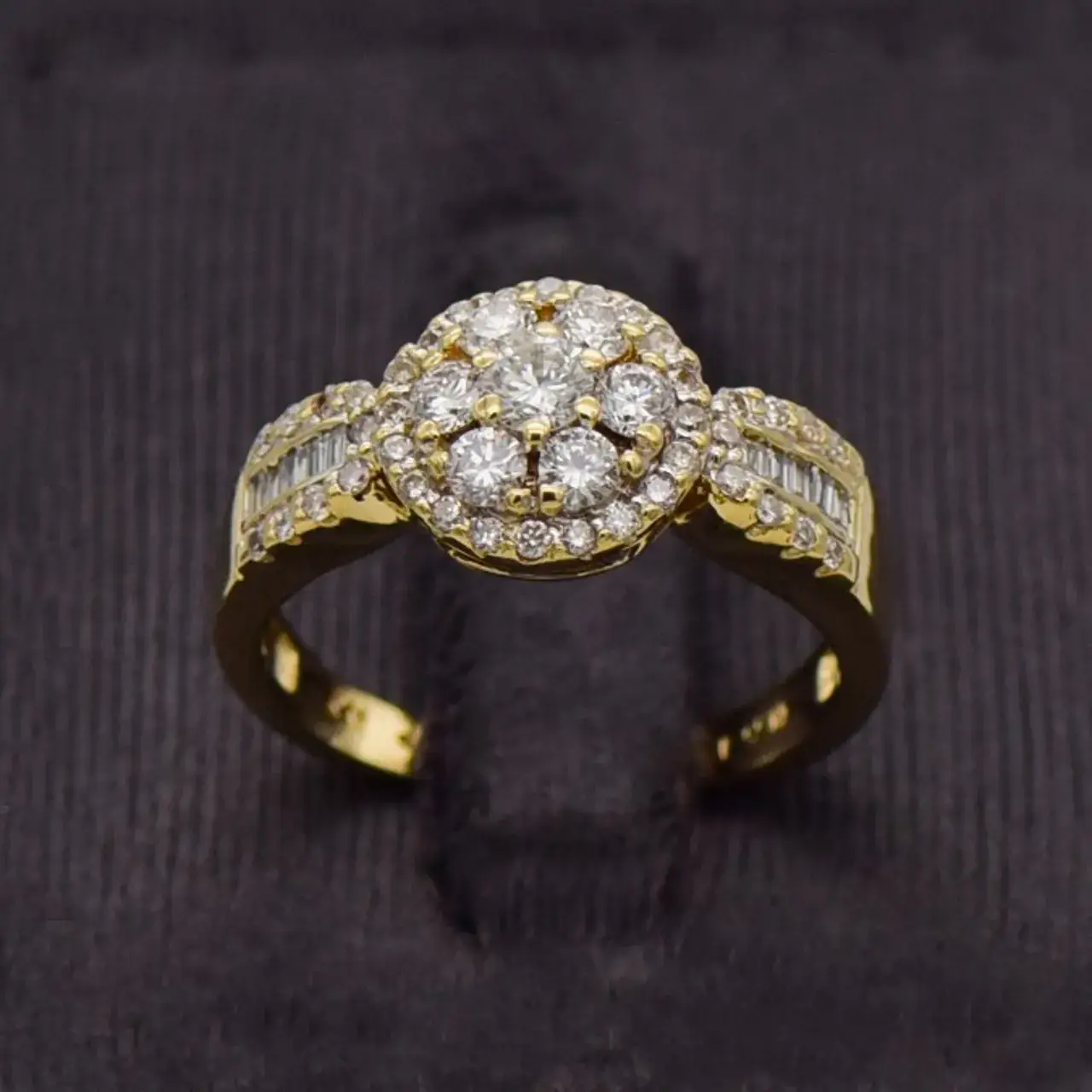 18ct Yellow Gold Dress Ring  - Thumbnail 1