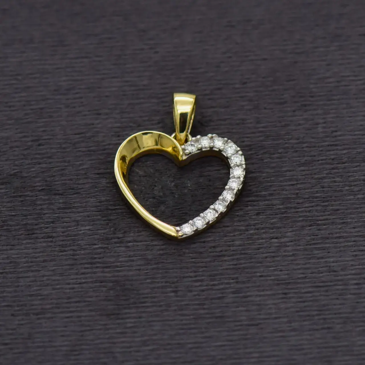 9ct Yellow Gold Pendant [Hearty] - Thumbnail 3