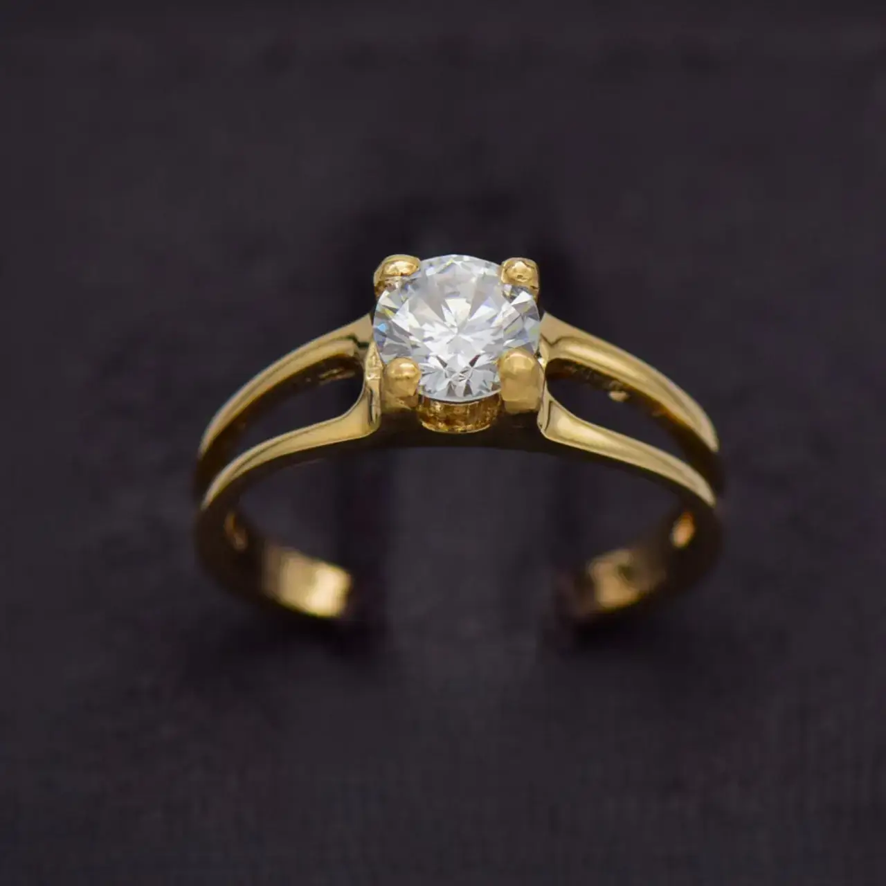 10ct Yellow Gold Dress Ring  - Thumbnail 2