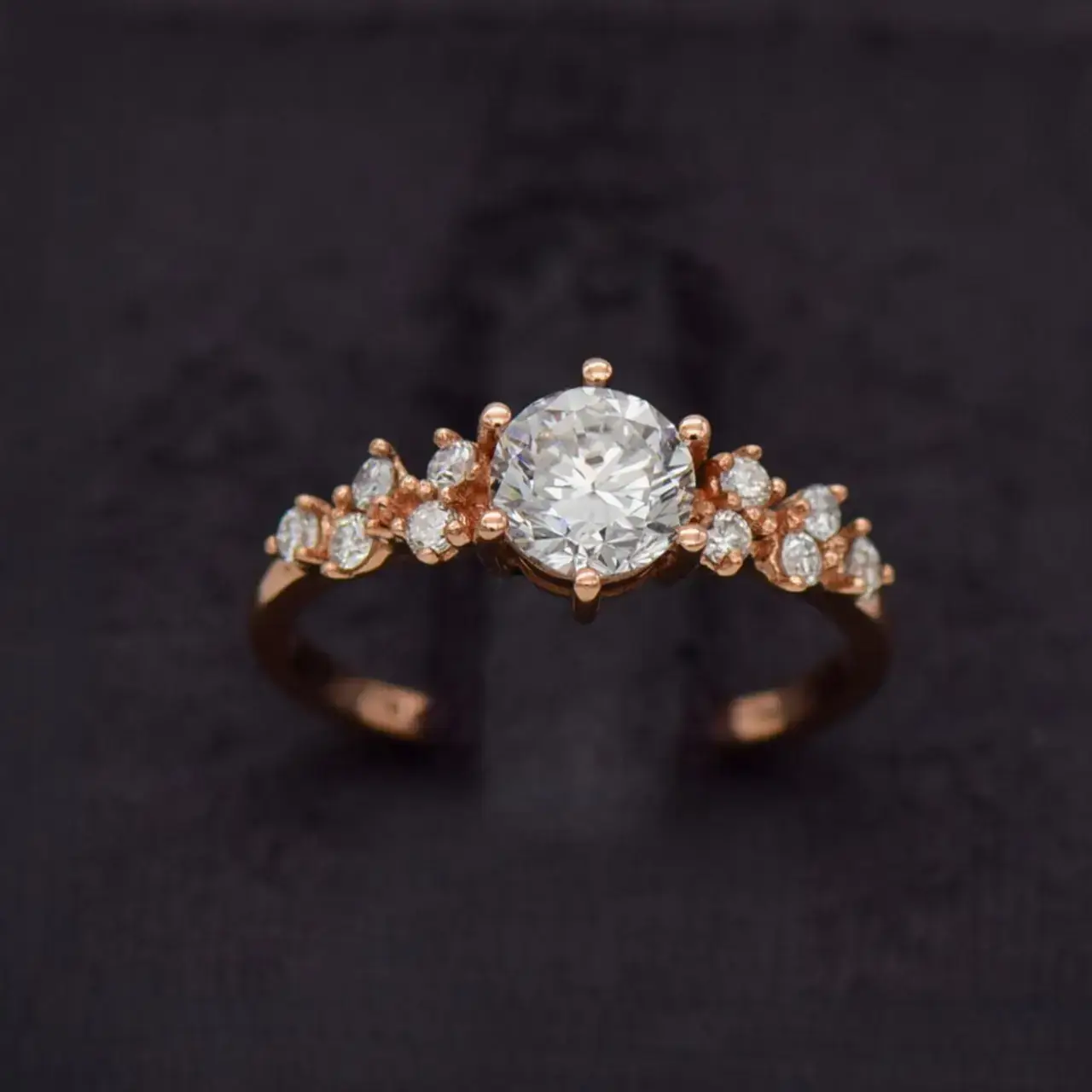 18ct Rose Gold Engagement Ring  - Thumbnail 1