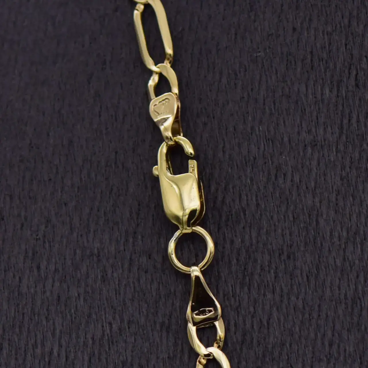 9ct Yellow Gold Chain [Figaro-Link] - Thumbnail 3