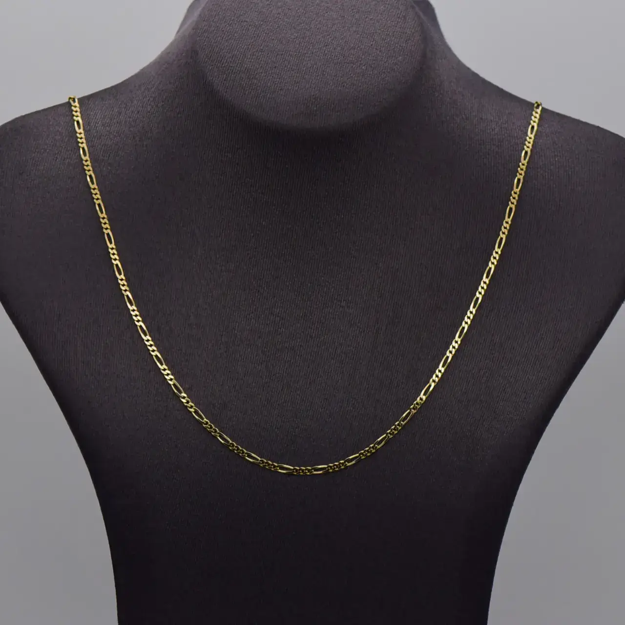 9ct Yellow Gold Chain [Figaro-Link] - Thumbnail 1