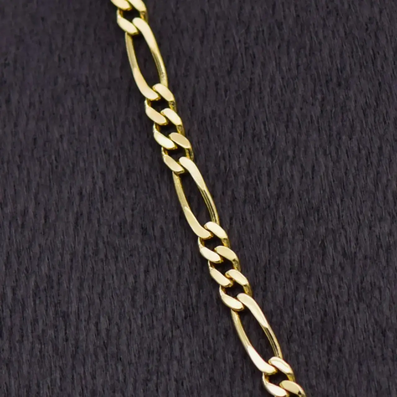 9ct Yellow Gold Chain [Figaro-Link] - Thumbnail 2