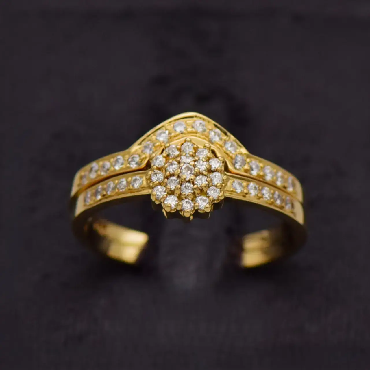 18ct Yellow Gold Wedding Ring [Twin Set] - Thumbnail 1