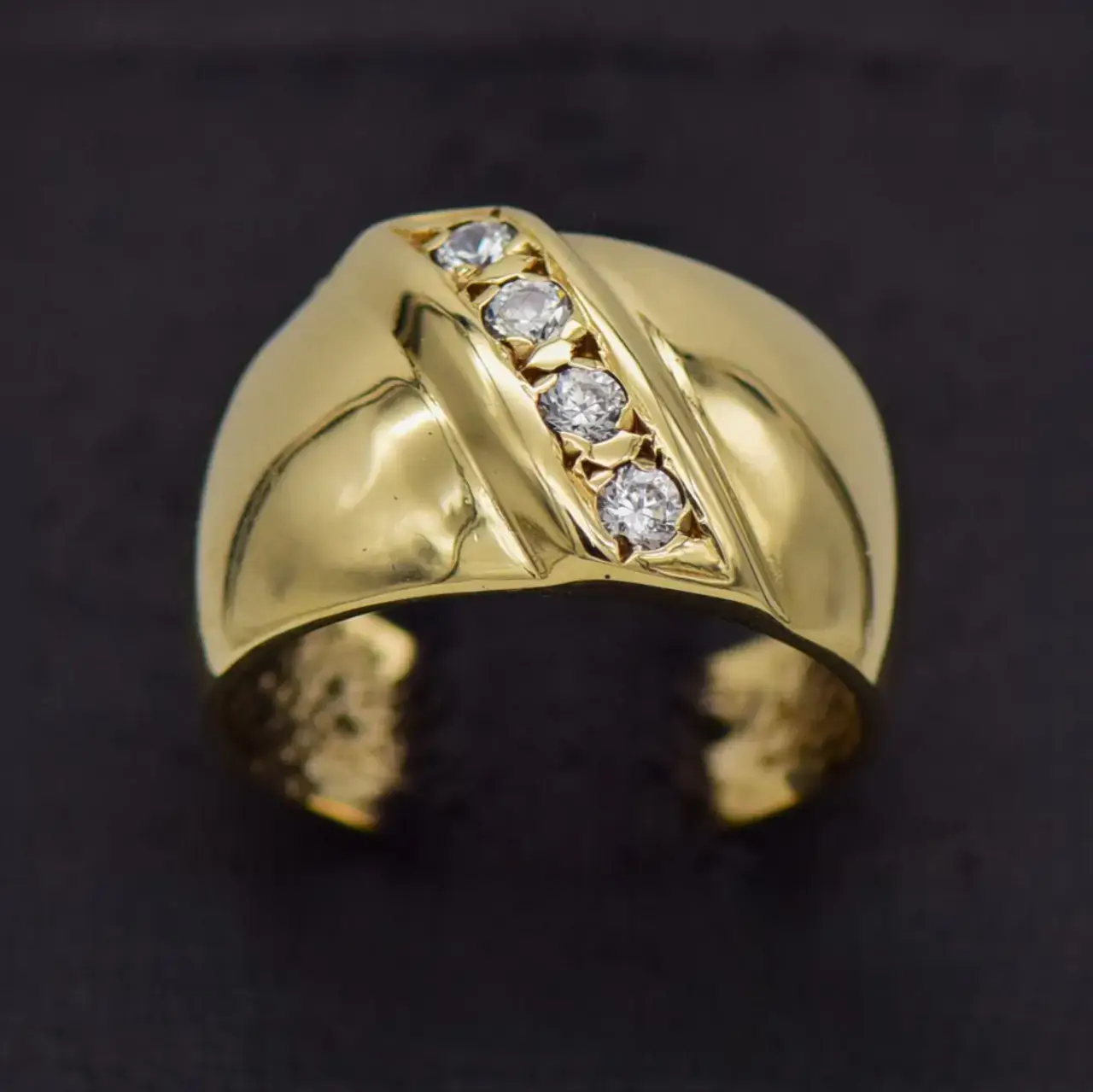 9ct Yellow Gold Dress Ring   - Thumbnail 5