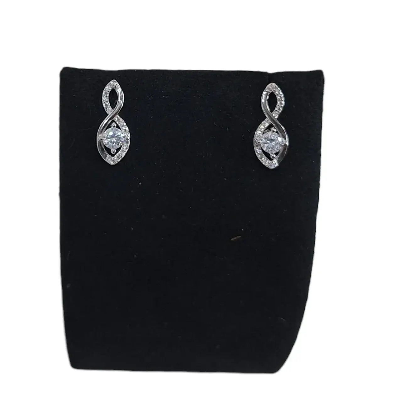 925 Silver Cz Fancy Earring Sser 428 - Thumbnail 3