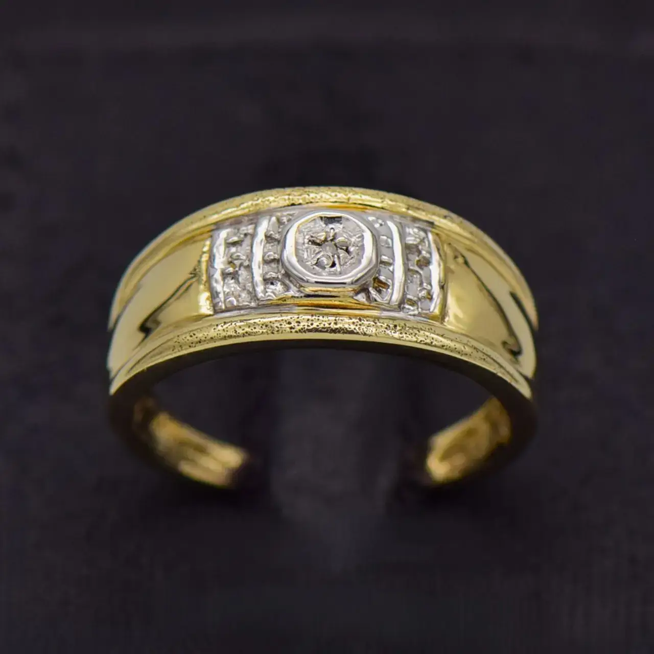 9ct Yellow Gold Dress Ring  - Thumbnail 1