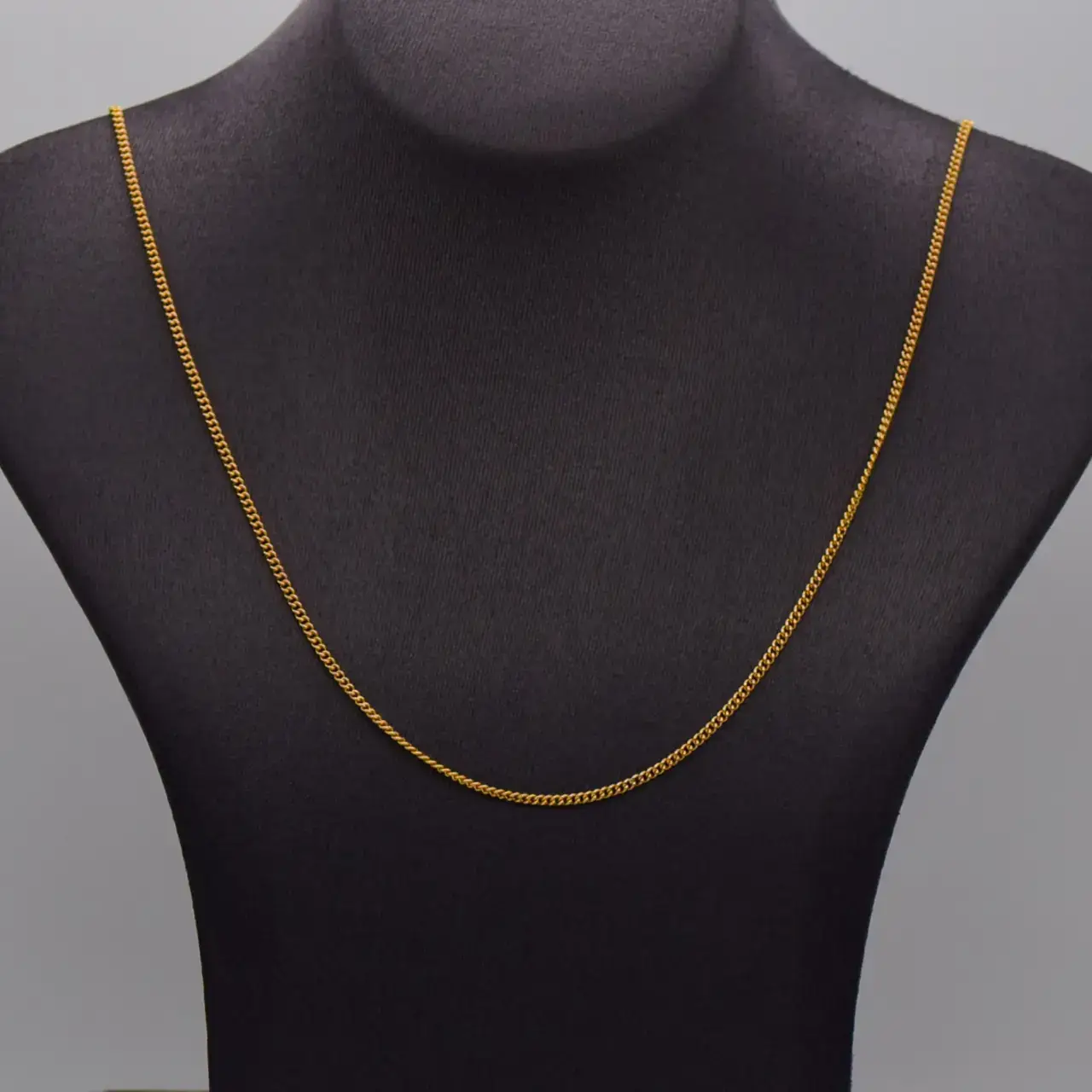 18Ct Yellow Gold Chain [Curb-Link] - Thumbnail 1