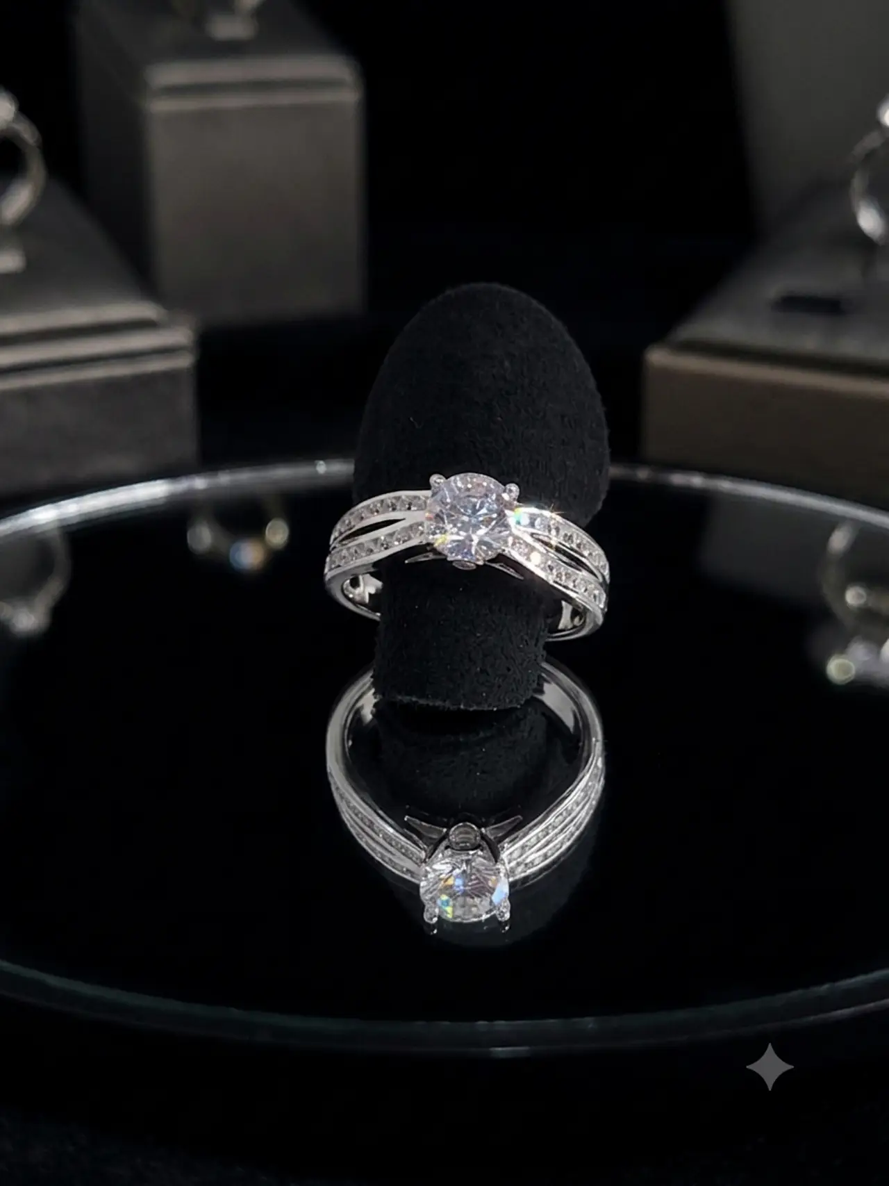 925 Silver Dress Ring Size N Ssrg 425-7 - Thumbnail 1