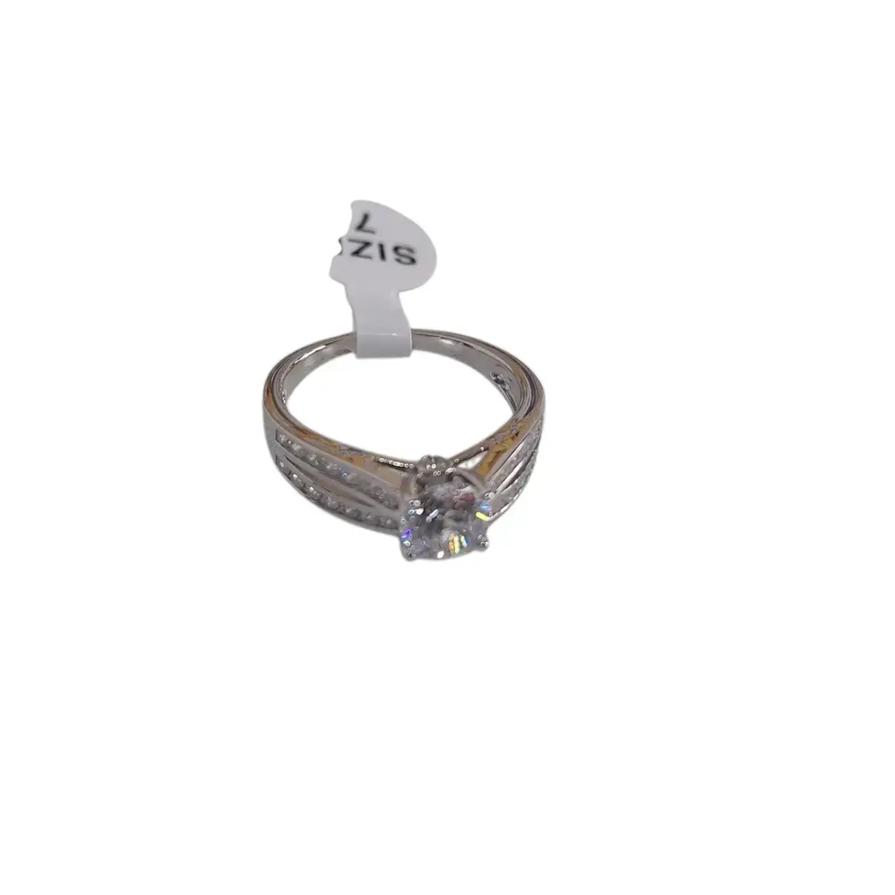 925 Silver Dress Ring Size N Ssrg 425-7 - Thumbnail 3