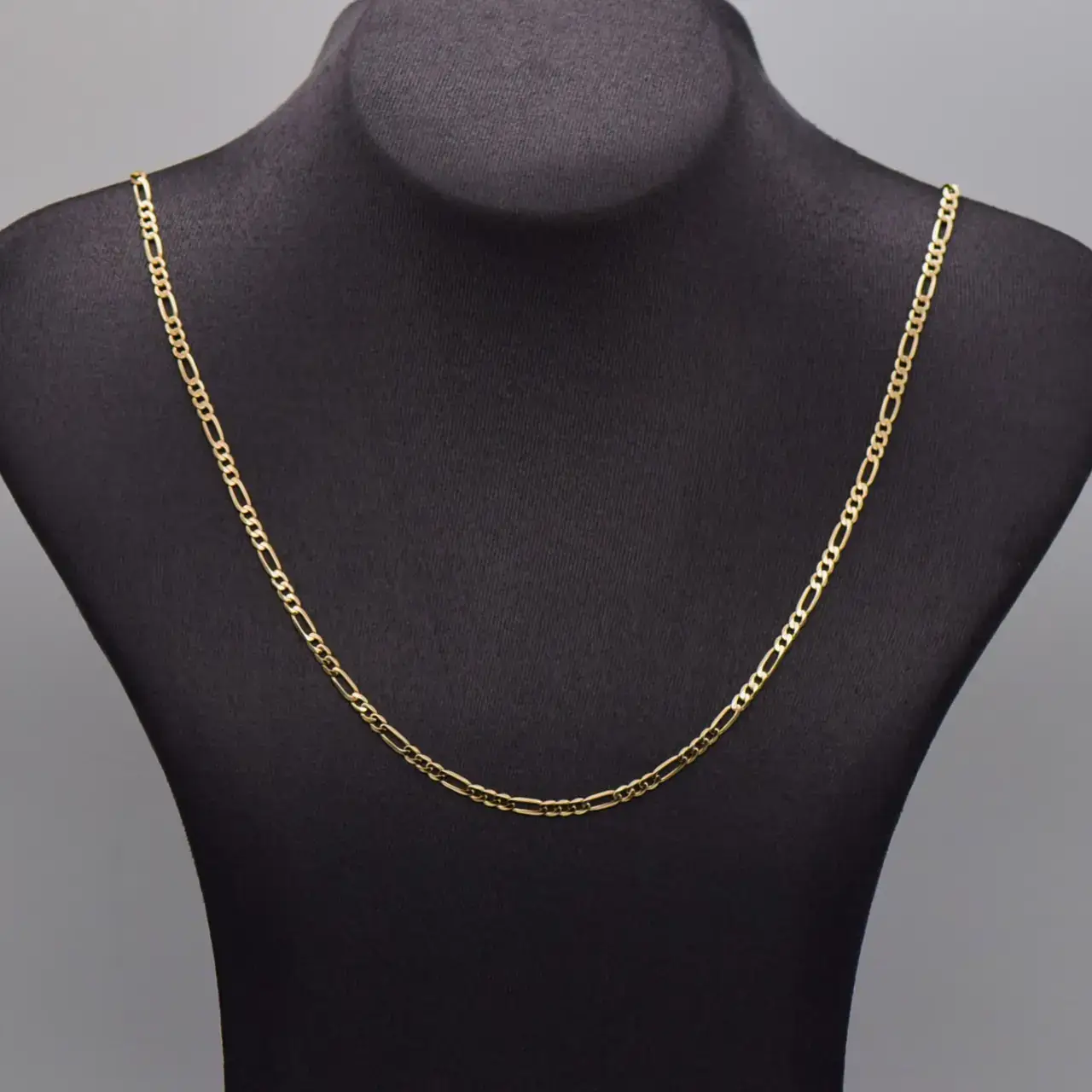 9Ct Yellow Gold Necklace [Figaro - Link] - Thumbnail 1