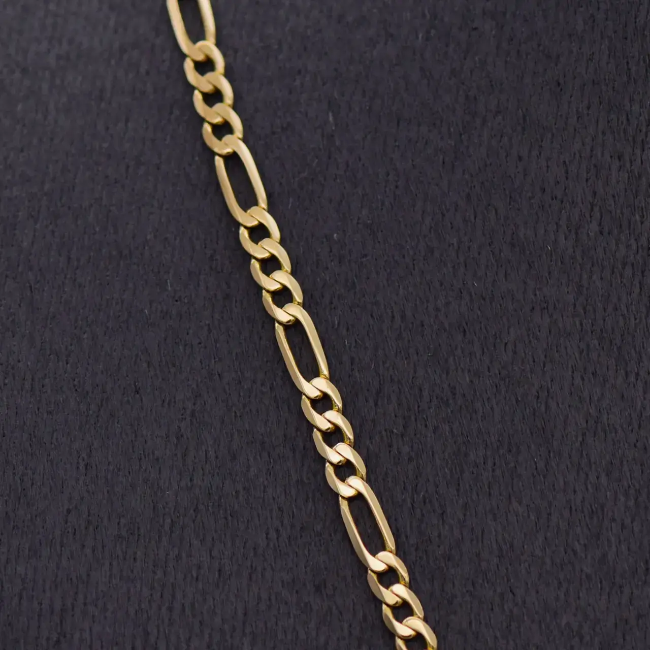 9Ct Yellow Gold Necklace [Figaro - Link] - Thumbnail 2
