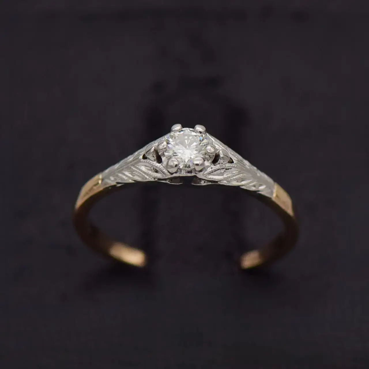 16ct Yellow Gold Engagement Ring  - Thumbnail 1