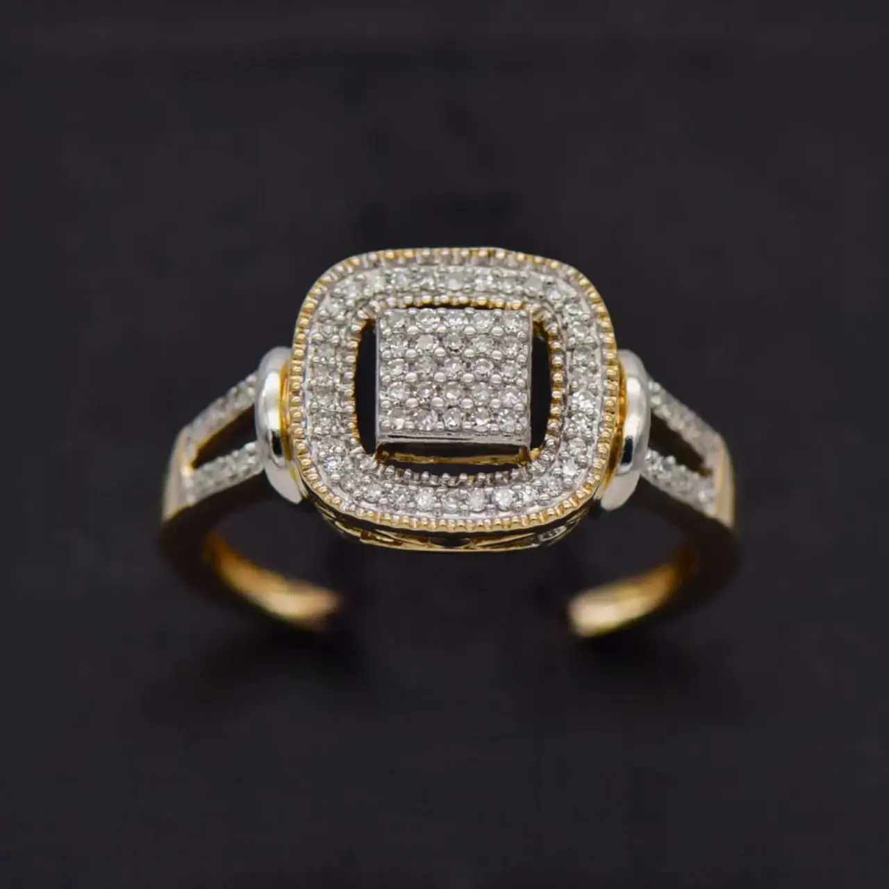 9ct Yellow Gold Dress Ring  - Thumbnail 1