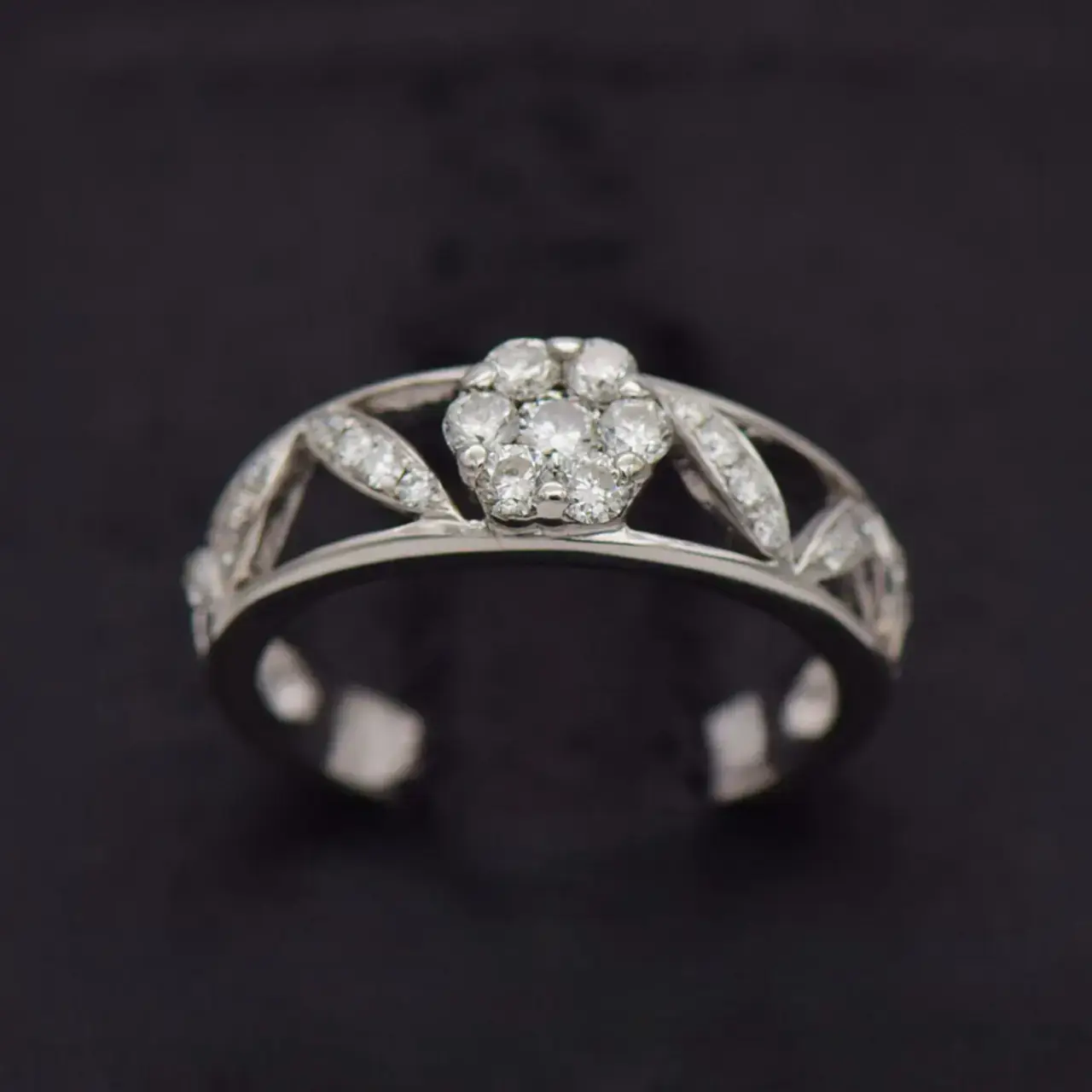 18ct White Gold Dress Ring  - Thumbnail 1