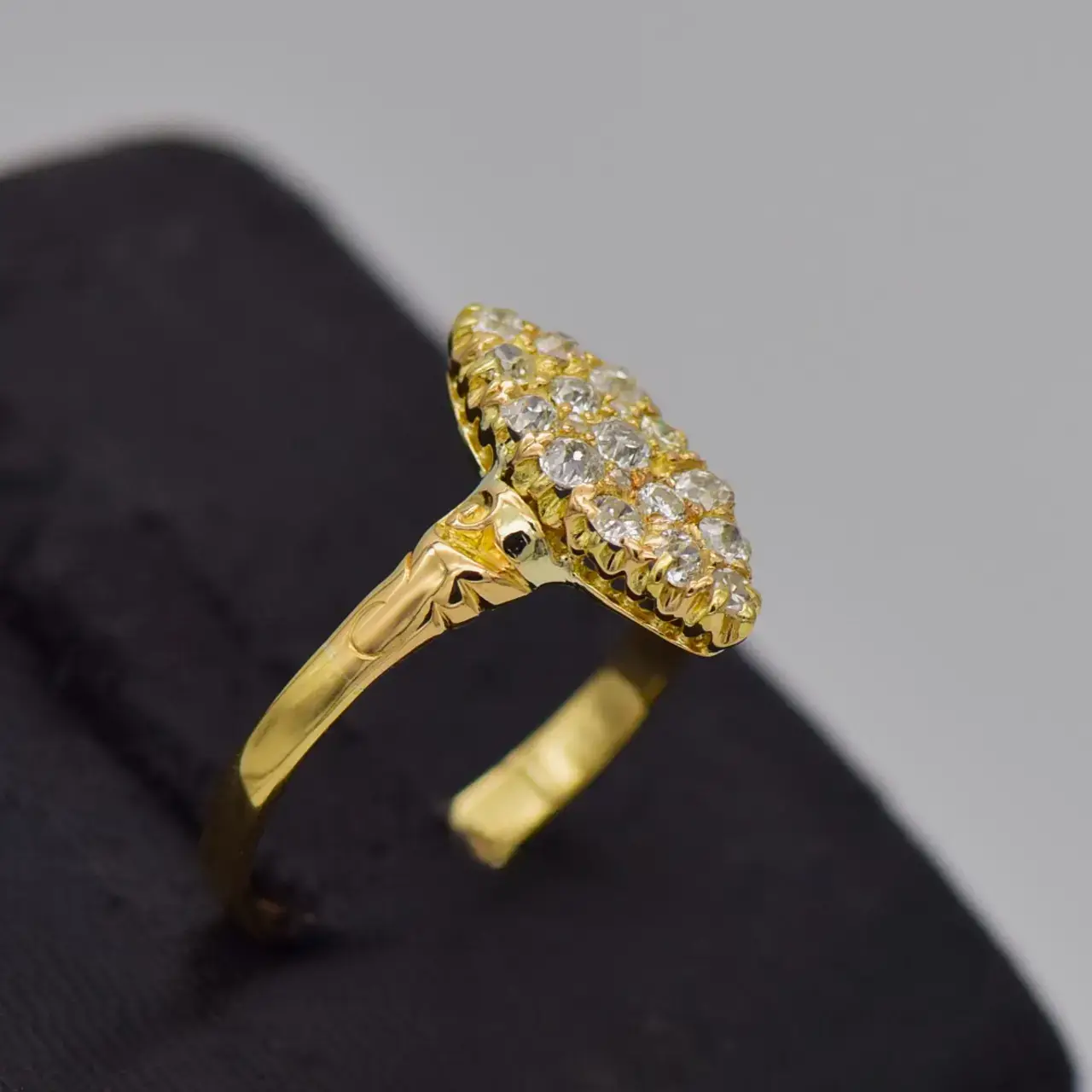 18ct Yellow Gold Dress Ring  - Thumbnail 2