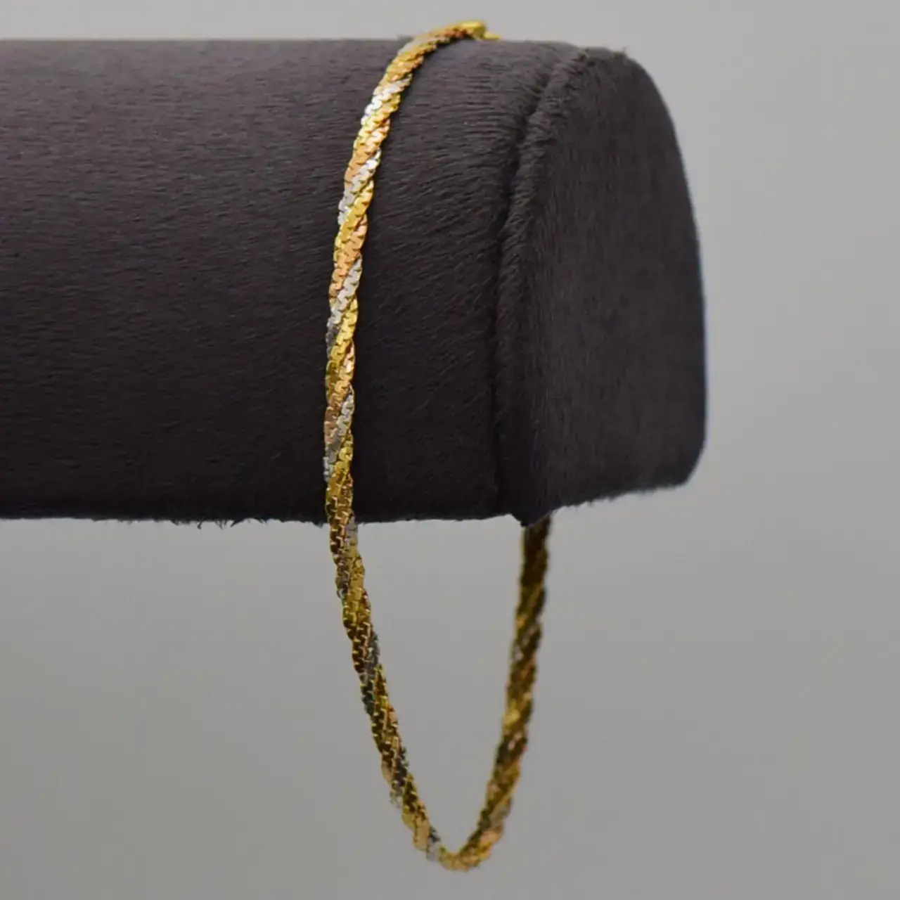 18ct Tri Colour Gold Bracelet [Fancy-Link] - Thumbnail 4