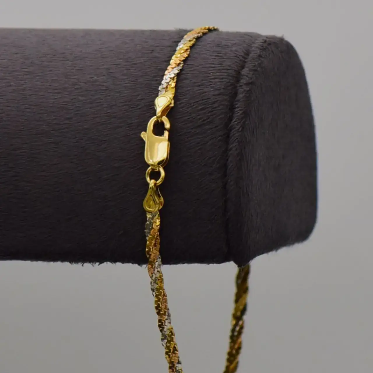 18ct Tri Colour Gold Bracelet [Fancy-Link] - Thumbnail 2