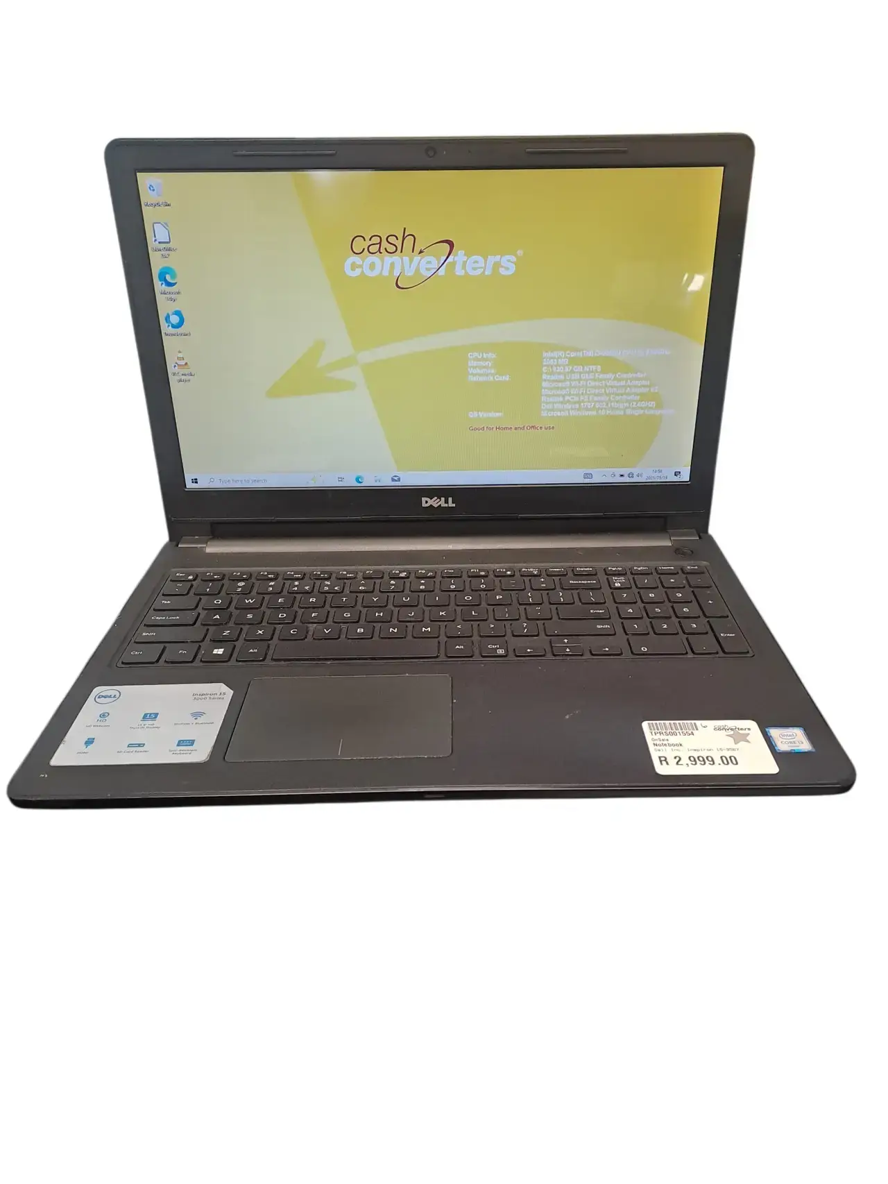 Dell Inspiron 15-3567....I3 - 6Th Gen (4Gb Ram) (1Tb Storage) - Thumbnail 2