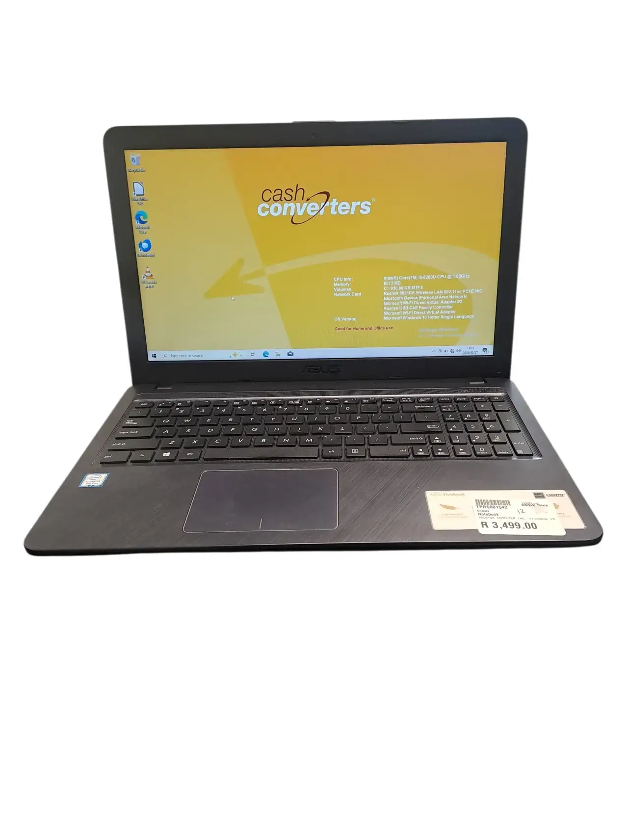 Asustek Computer Inc. Vivobook 15 I5-8Th Gen (8 Gb Ram) (1Tb Storage) - Thumbnail 1