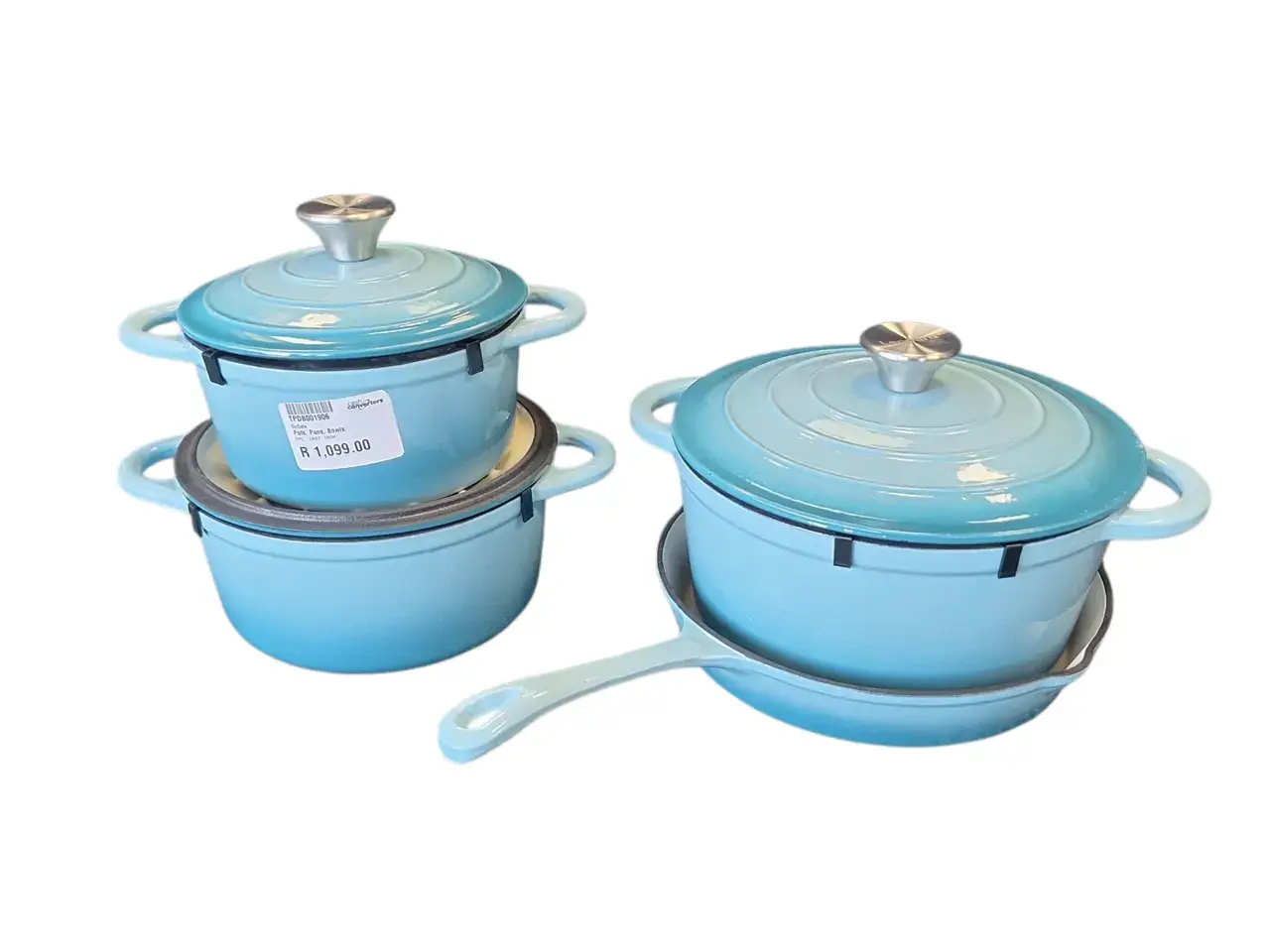 7Pc Cast Iron Pots - Thumbnail 2