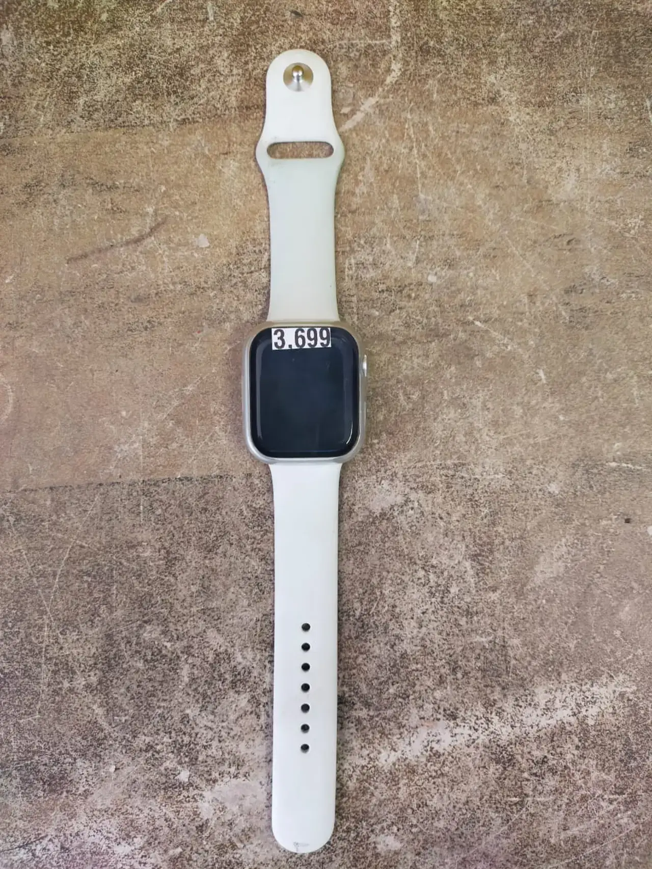 Apple Watch Series 8 Gps + Cellular 45Mm Aluminum Silver Case + White Strap - Thumbnail 1