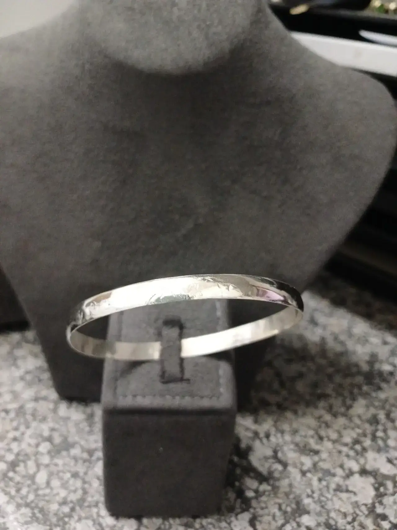 Silver 925 Bangle 6Mm 9.6G - Thumbnail 2