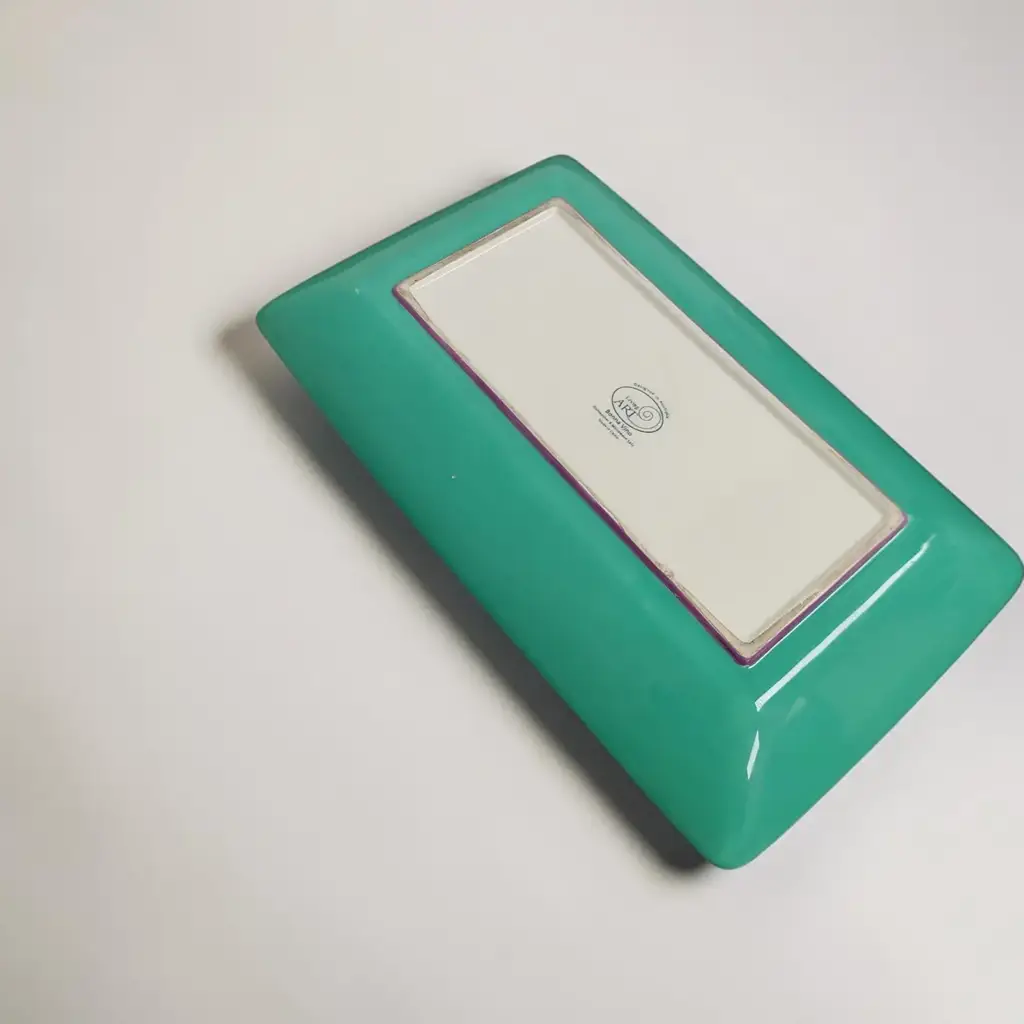 Hand‑Painted Ceramic Serving Tray - View 2