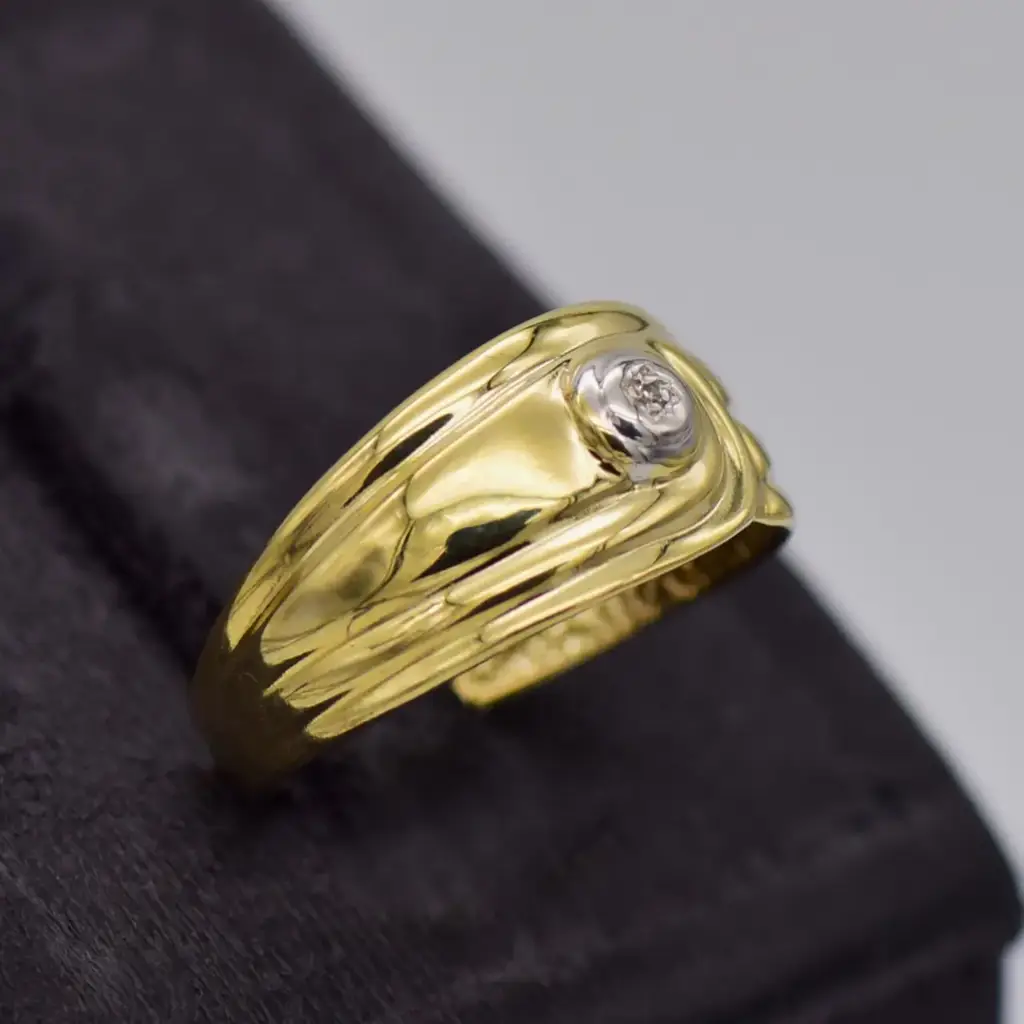 9ct Yellow Gold Dress Ring - View 2