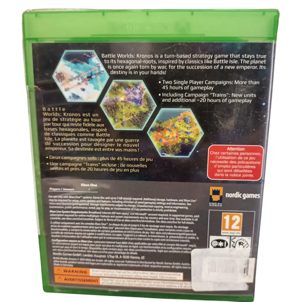 Xbox One Battle Worlds Kronos Game Disc - View 2