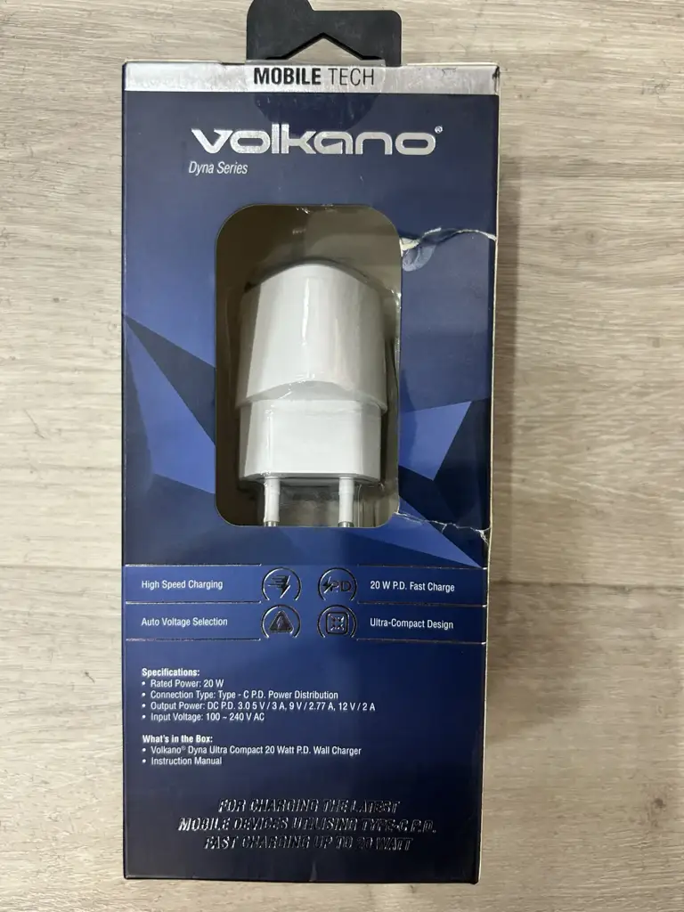 Volkano Dyna Series Ultra Compact Pd 20W Fast Wall Charger - View 2