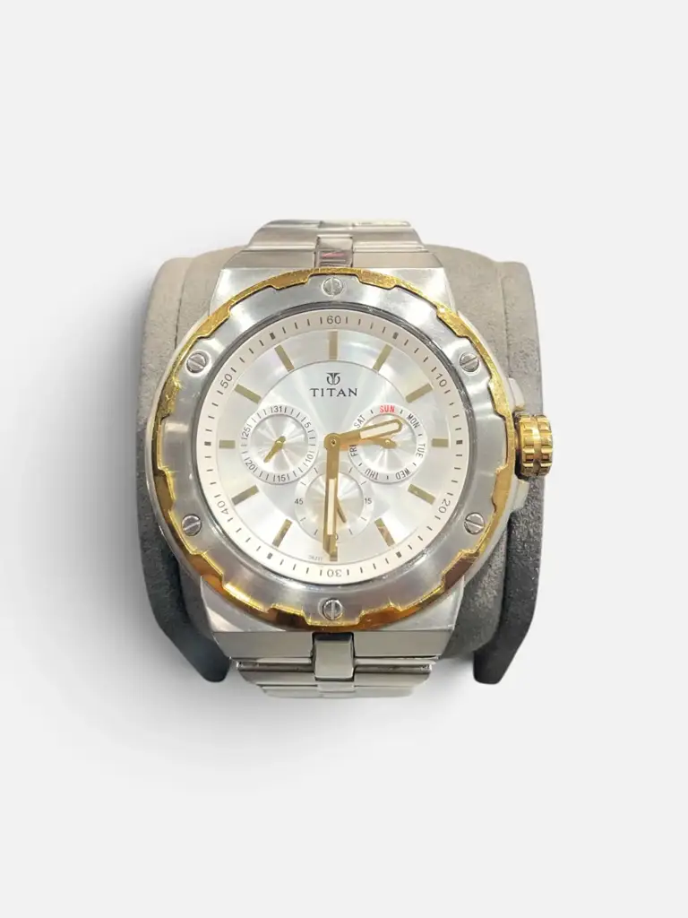 Titan Quartz Multifunction Silver Dial Men's Watch - View 3