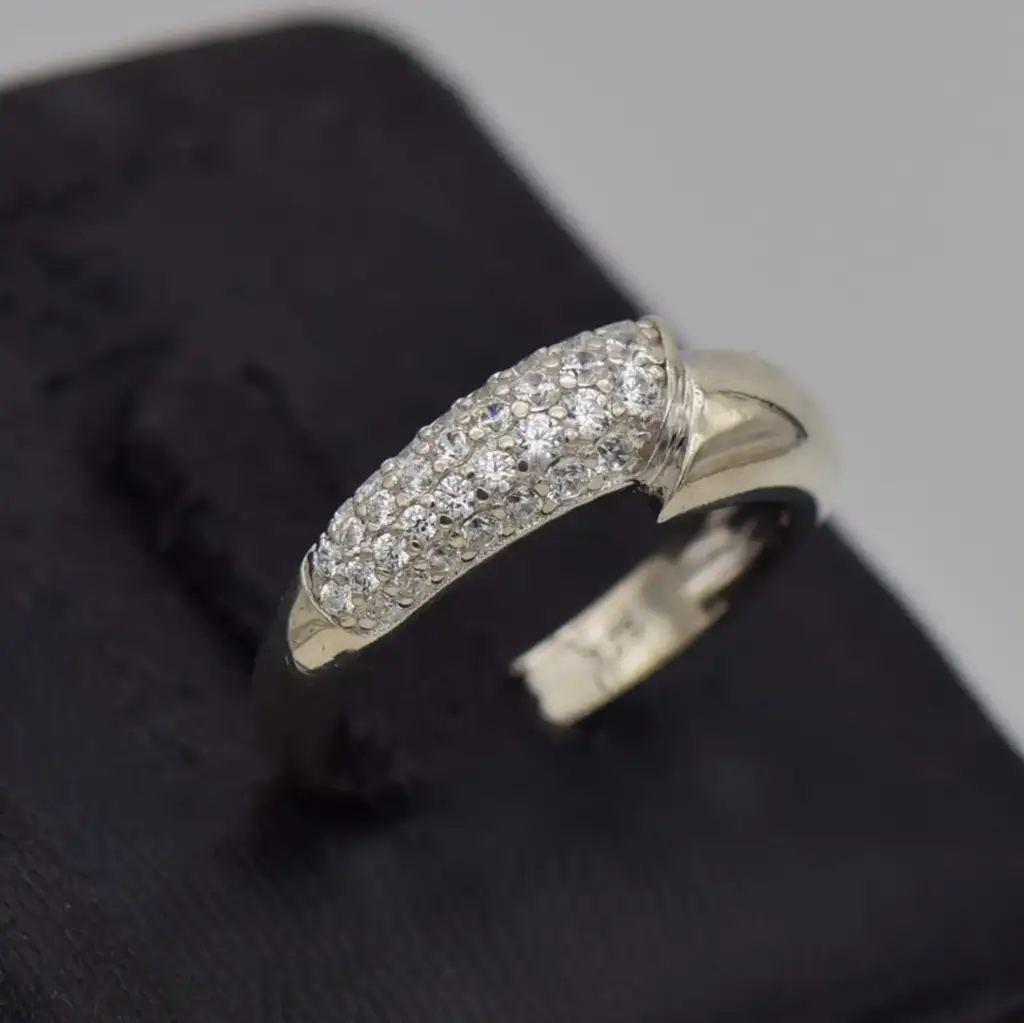 Silver-925 Dress Ring - View 2