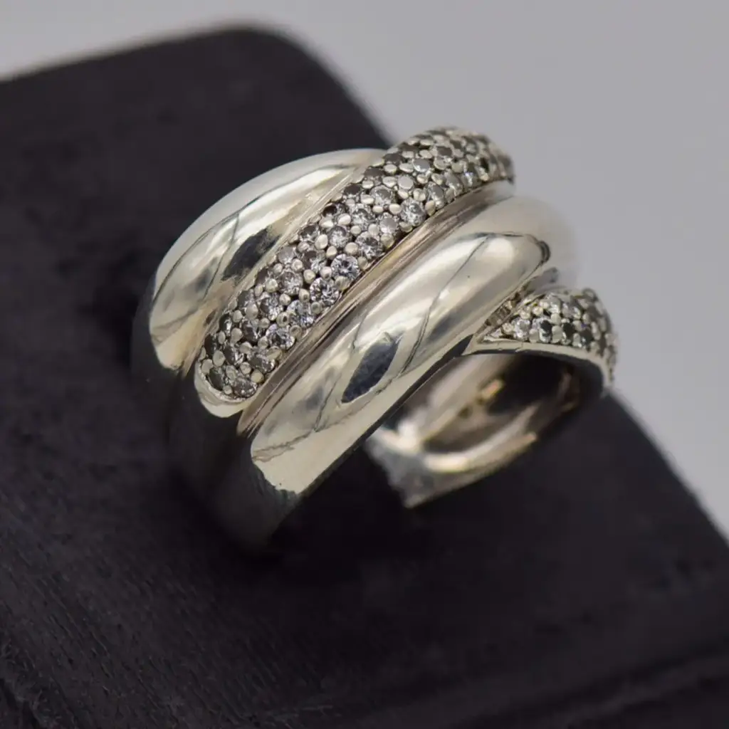 Silver - 925 Dress Ring - View 2