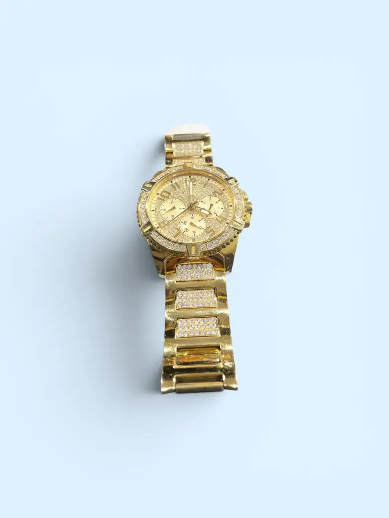 Guess Men's Watch Wristwatch Frontier W0799g2 Gold - View 3
