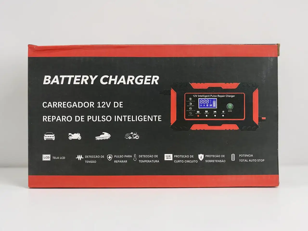 12V 6A Intelligent Pulse Repair Battery Charger - Thumbnail 2