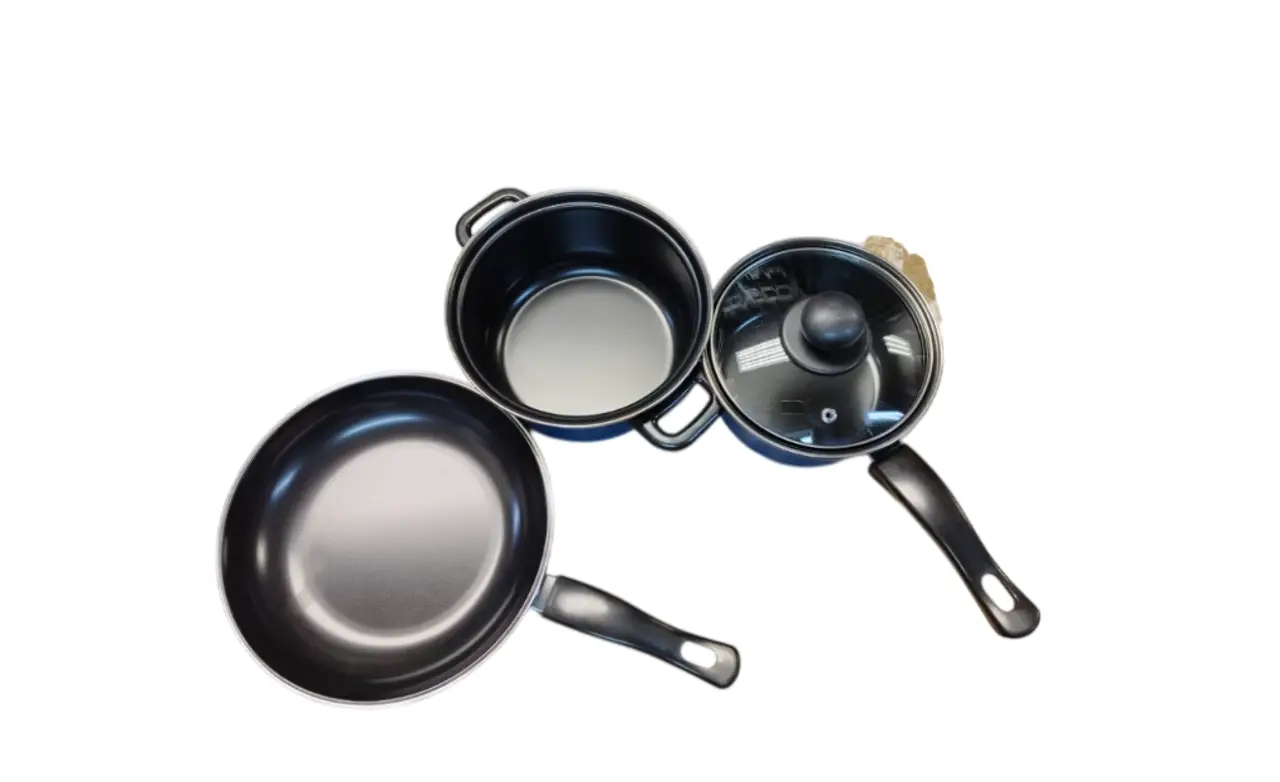 3-Piece Blue Non-Stick Cookware Set - Thumbnail 2