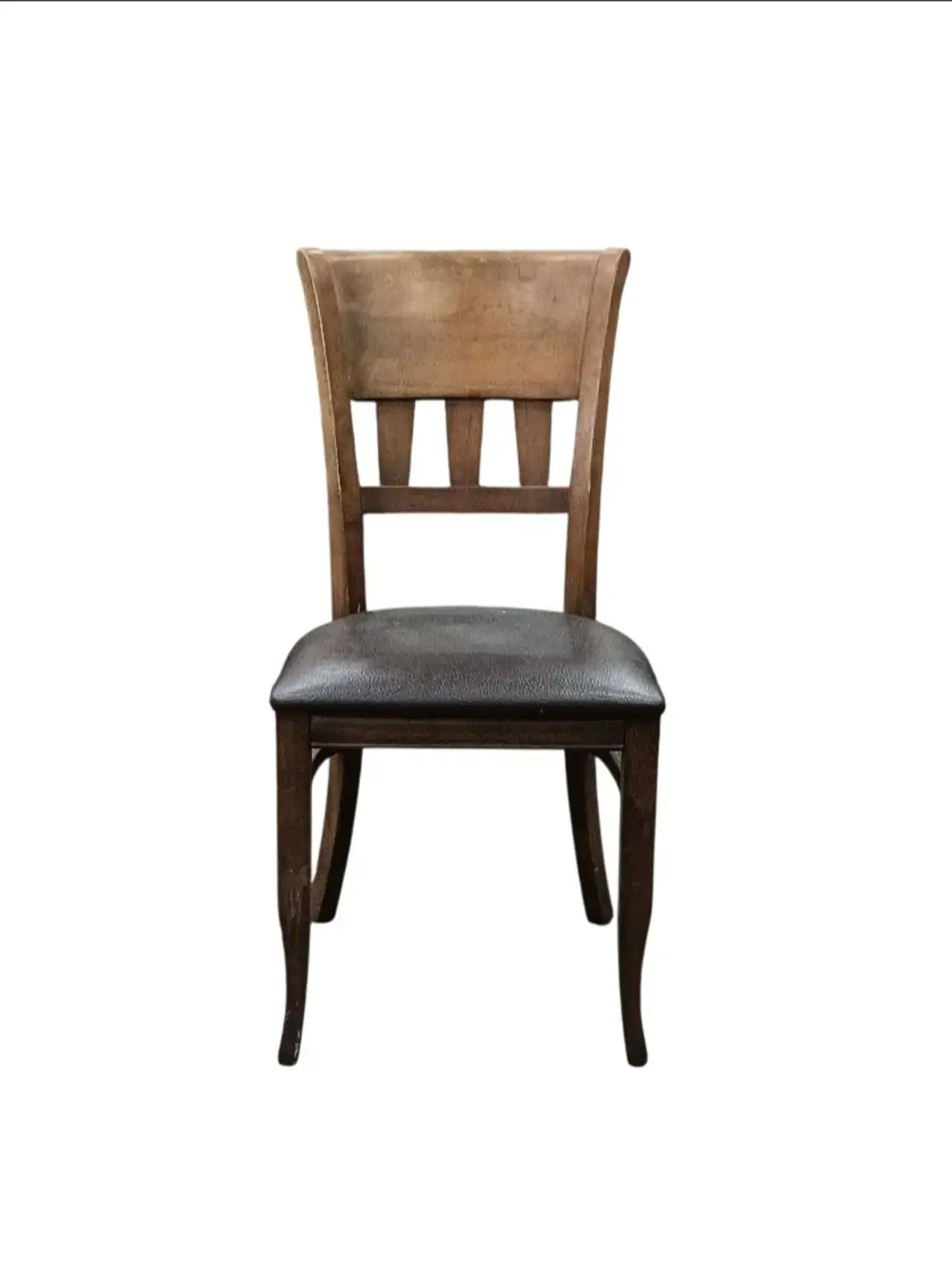 Brown Wood Chair - Thumbnail 1