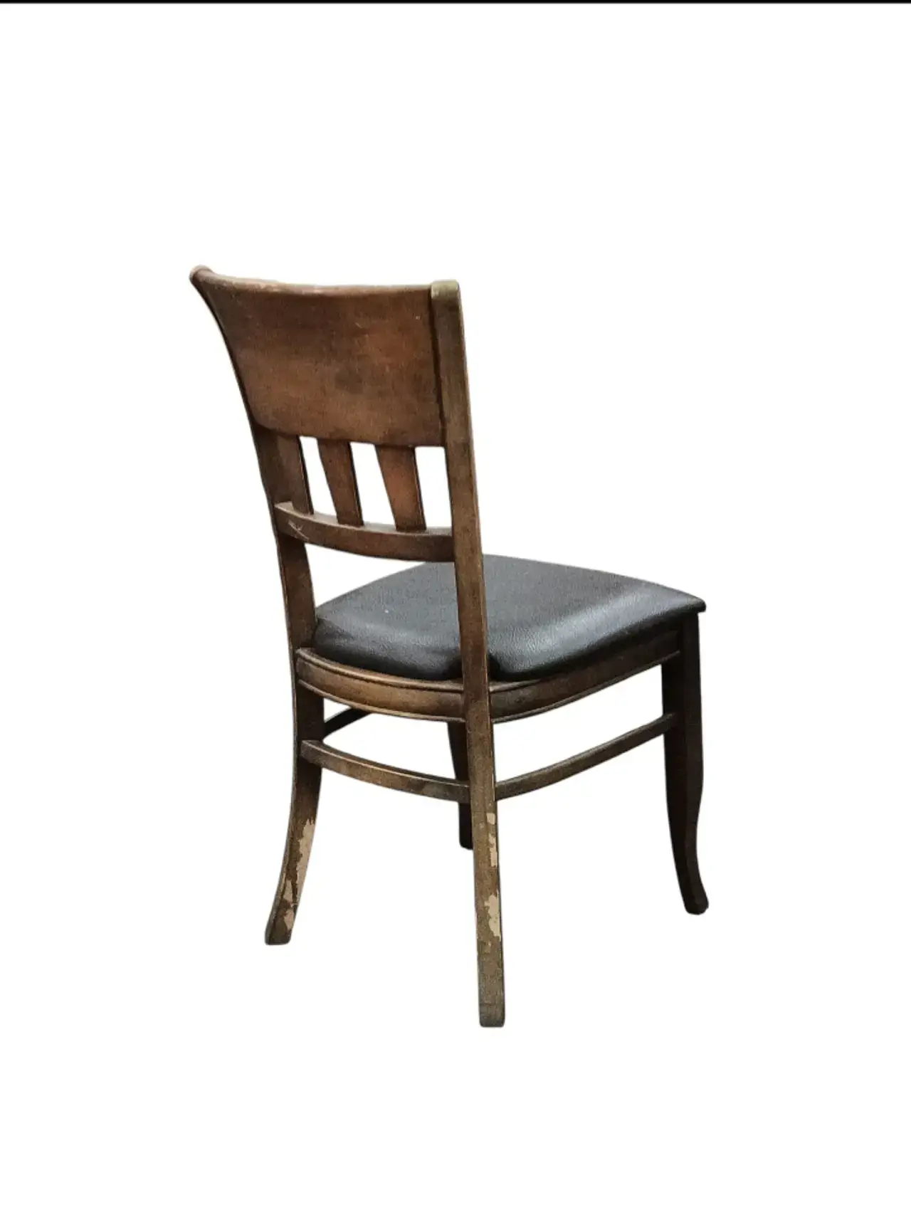 Brown Wood Chair - Thumbnail 3