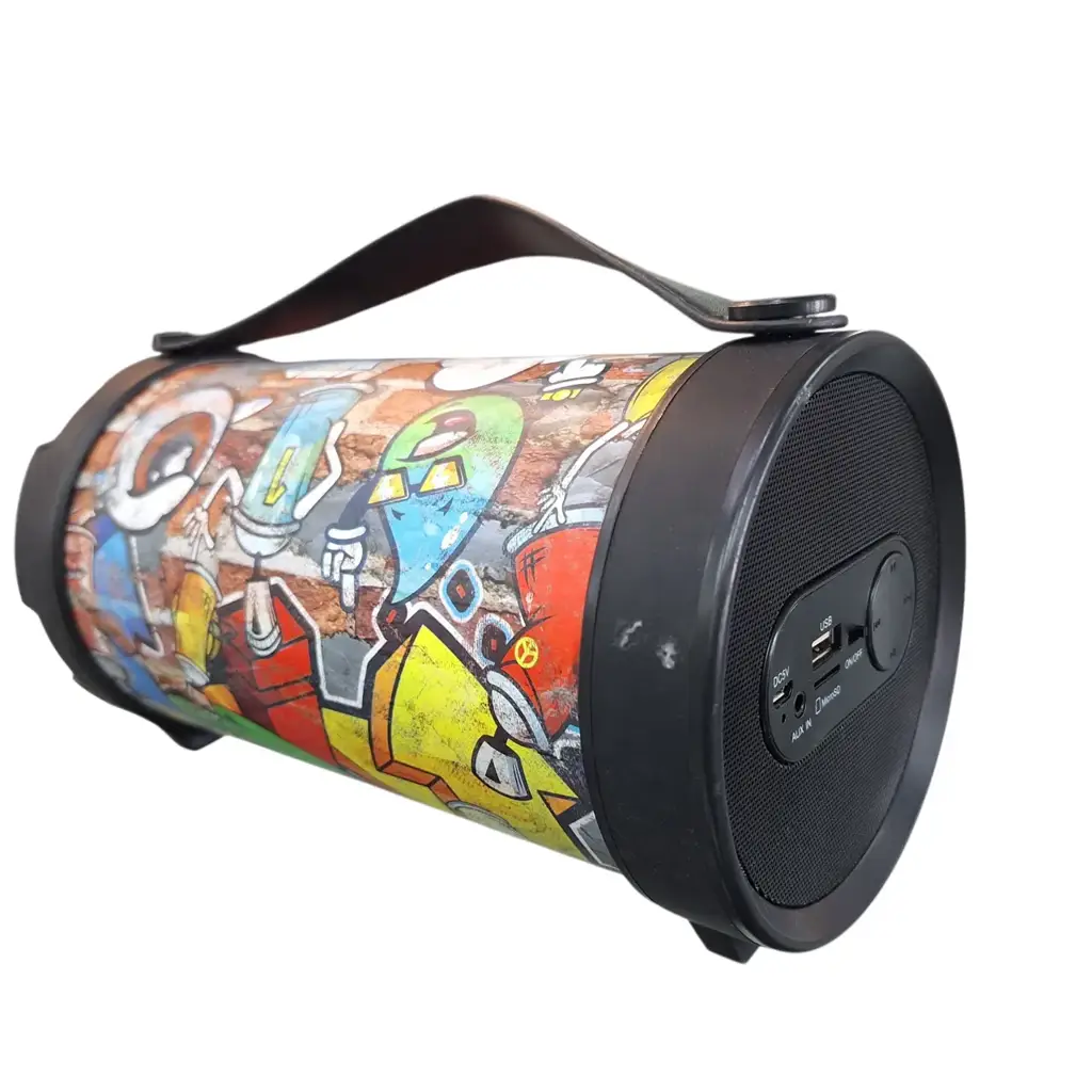 Graffiti-Style Portable Bluetooth Speaker - View 2
